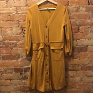 Old Navy waist-defined ponte knit utility dress